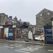 The demolished site on Stricklandgate