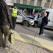 The crash happened in Kendal earlier today