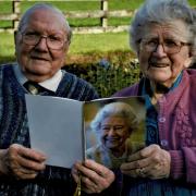 William with wife Edith in 2021 celebrating their 70th anniversary