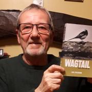 Ian Atkinson with his copy of Wagtail