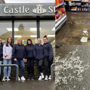 Castle Stores suffered a 'flash flood' on bank holiday Monday