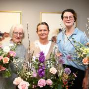 The flower arranging session went down well with the residents