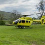 Man, 61, rescued by air ambulance after falling from