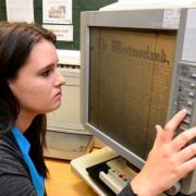 SCREEN TEST: Reporter Katie Dickinson researches two soldiers' stories at Kendal Library