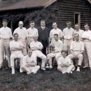 The winning Settle Cricket Club team in 1914, including Lance Corporal JM Morphet and Lance Corporal A Parker