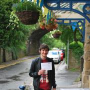 Giggleswick pupil Joshua Warburton votes the day after turning 18 at Settle polling station
