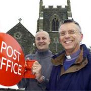 Billy Hughes (left) and Cannon Nigel Davies at St Oswald’s Church, in Burneside, which will run outreach service.