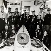 Windermere Scouts with their new Pyranha Kayaks in 1991