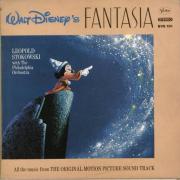 Walt Disney's Fantasia two record film soundtrack, 1969 release, on the Buena Vista label