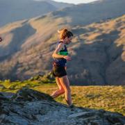 Sarah McCormack winning Loughrigg Fell race for a third time in a row. Photo: Stephen Wilson