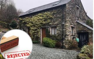 REJECTED former barn turned down for holiday lets