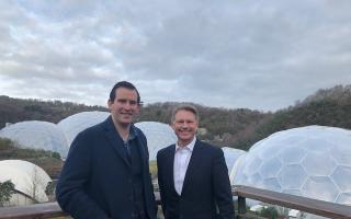 David Harland CEO of the Eden Project and David Morris MP