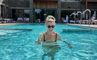 Helen Skelton has been spotted at the popular hotel