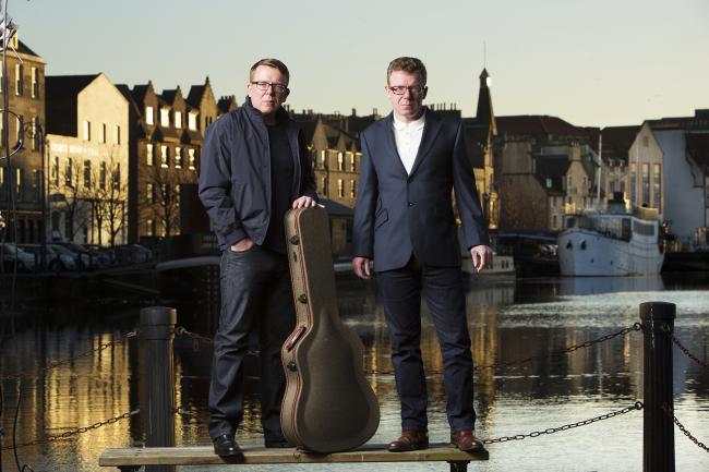 POPULAR: Craig and Charlie Reid, The Proclaimers on the shore at Leith. Picture: MURDO MACLEOD